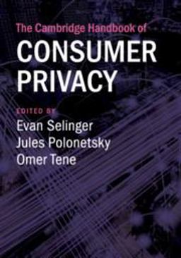 Cambridge Handbook of Consumer Privacy  9781108971461 Front Cover