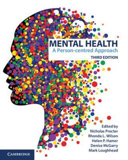 Mental Health 3ed A Person-Centred Approach 3rd 9781108984621 Front Cover