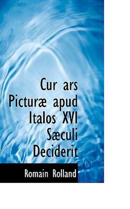 Cur Ars Picturµ Apud Italos Xvi Sµculi Deciderit
