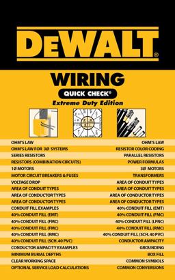DEWALT Wiring Quick Check DEWALT Wiring Quick Check