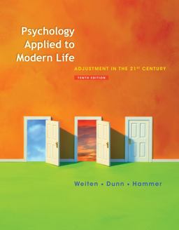 Cengage Advantage Books: Psychology Applied to Modern Life Adjustment in the 21st Century 10th 9781111297985 Front Cover