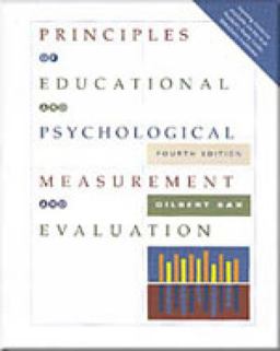 Principles of Educational and Psychological Measurement and Evaluation 4th 9781111305543 Front Cover