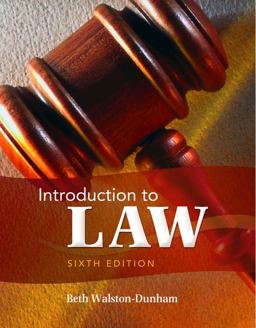 Introduction to Law 6th 9781111311896 Front Cover