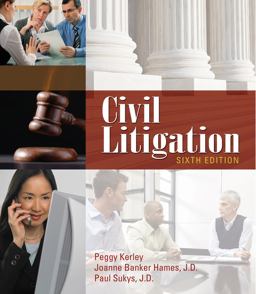 Civil Litigation 6th 9781111312220 Front Cover