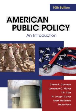 American Public Policy An Introduction 10th 9781111342883 Front Cover
