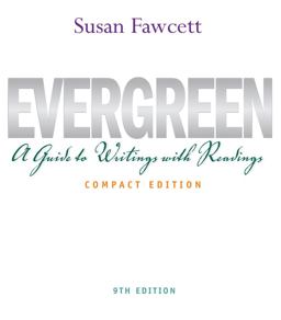 Evergreen A Guide to Writing with Readings 9th 9781111349004 Front Cover