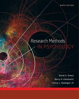 Research Methods in Psychology 9th 9781111350741 Front Cover
