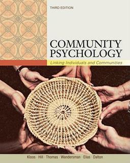 Community Psychology Linking Individuals and Communities 3rd 9781111352578 Front Cover