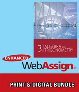 Bundle: Algebra and Trigonometry, 3rd + WebAssign Printed Access Card for Stewart/Redlin/Watson's Algebra and Trigonometry, 3rd Edition, Single-Term