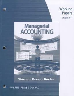 Managerial Accounting Managerial Accounting