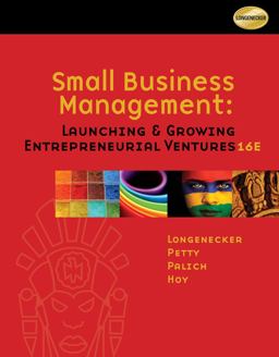 Small Business Management Launching and Growing Entrepreneurial Ventures 16th 9781111532871 Front Cover