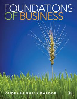 Foundations of Business 3rd 9781111580155 Front Cover