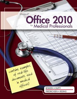 Microsoftï¿½ Office 2010 for Medical Professionals  9781111820992 Front Cover