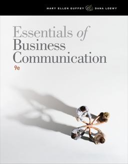 Essentials of Business Communication (with Student Premium Website Printed Access Card) 9th 9781111821227 Front Cover