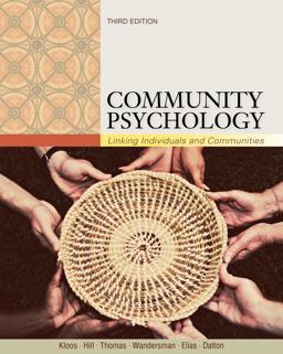 Community Psychology Linking Individuals and Communities 3rd 9781111830380 Front Cover