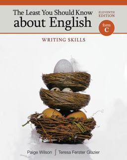 Least You Should Know about English Writing Skills, Form C 11th 9781111830922 Front Cover