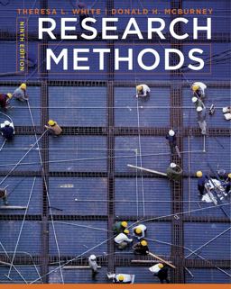 Research Methods 9th 9781111840624 Front Cover