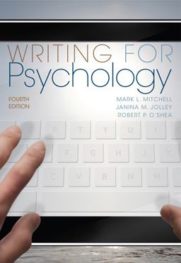 Writing for Psychology 4th 9781111840631 Front Cover