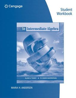 Student Workbook for Tussy/Gustafson's Intermediate Algebra, 5th 5th 9781111987640 Front Cover
