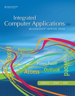 Integrated Computer Applications 6th 9781111988098 Front Cover