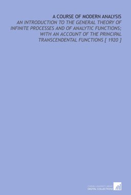 A Course of Modern Analysis