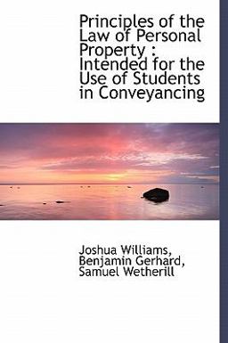 Principles of the Law of Personal Property