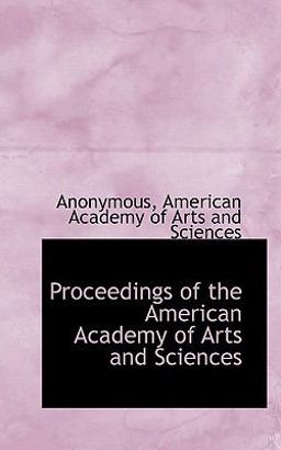 Proceedings of the American Academy of Arts and Sciences