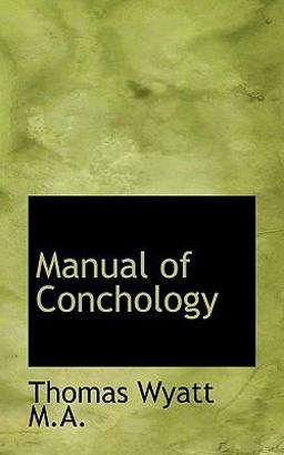 Manual of Conchology Manual of Conchology