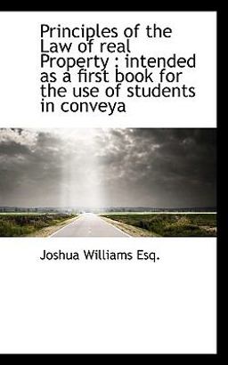 Principles of the Law of Real Property