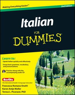 Italian for Dummies 2nd 9781118004654 Front Cover