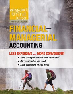 Financial and Managerial Accounting  9781118016114 Front Cover