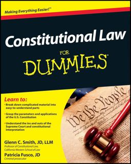 Constitutional Law for Dummies  9781118023785 Front Cover