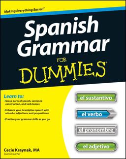 Spanish Grammar for Dummies  9781118023808 Front Cover