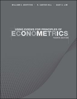 Using eViews for Principles of Econometrics 4th 9781118032077 Front Cover