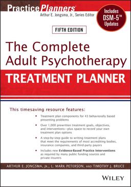 Complete Adult Psychotherapy Treatment Planner Includes DSM-5 Updates 5th 9781118067864 Front Cover