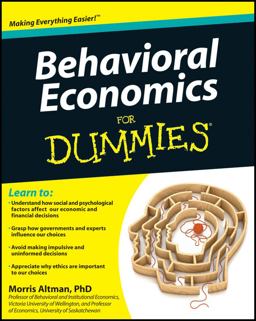 Behavioral Economics for Dummies  9781118085035 Front Cover