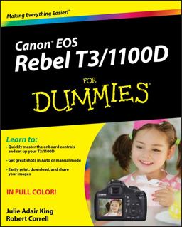 Canon EOS Rebel T3/1100D for Dummies  9781118094976 Front Cover