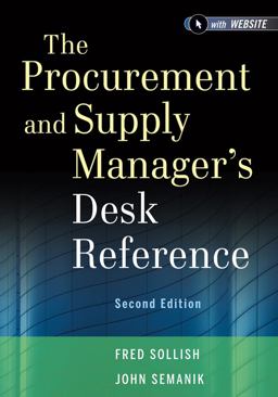Procurement and Supply Manager's Desk Reference 2nd 9781118130094 Front Cover