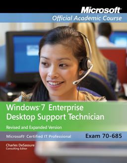 Exam 70-685 Windows 7 Enterprise Desktop Support Technician Revised and Expanded Version with Lab Manual Set  9781118152560 Front Cover