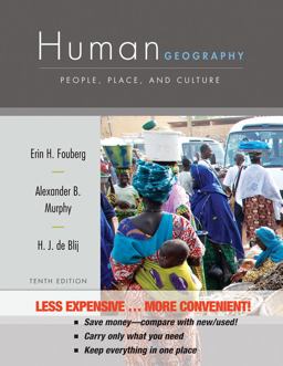 Human Geography People, Place, and Culture 10th 9781118175996 Front Cover