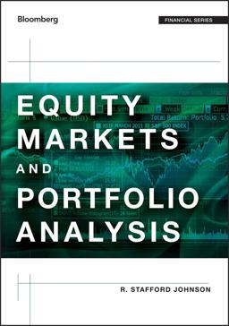 Equity Markets and Portfolio Analysis  9781118202685 Front Cover