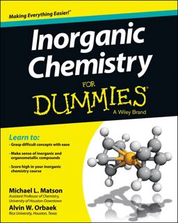 Inorganic Chemistry for Dummies  9781118217948 Front Cover