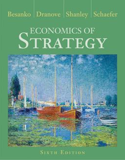 Economics of Strategy 6th 9781118273630 Front Cover