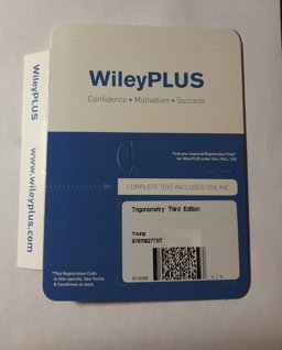 WileyPLUS V5 Card for Trigonometry