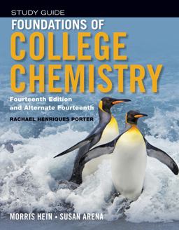 Student Study Guide to Accompany Foundations of College Chemistry, 14e and Alt 14e