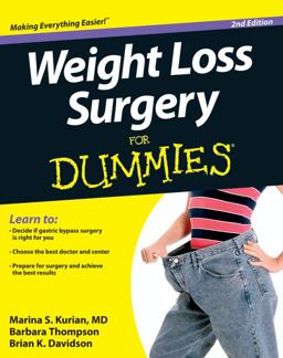 Weight Loss Surgery for Dummies 2nd 9781118293188 Front Cover