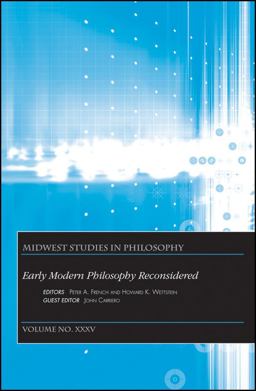 Early Modern Philosophy Reconsidered, Volume XXXV