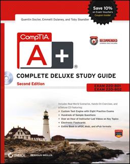 CompTIA a+ Complete Deluxe Study Guide Recommended Courseware Exams 220-801 And 220-802 2nd 9781118324066 Front Cover