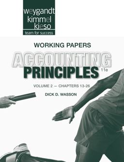 Accounting Principles, Working Papers