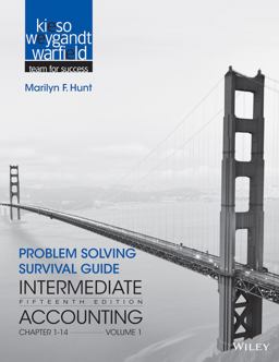 Intermediate Accounting Problem Solving Survival Guide 15th 9781118344149 Front Cover